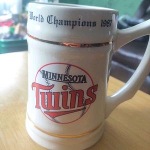 Minnesota Twins 1987 WS Champions beer stein